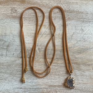 Leather Wrap Necklace